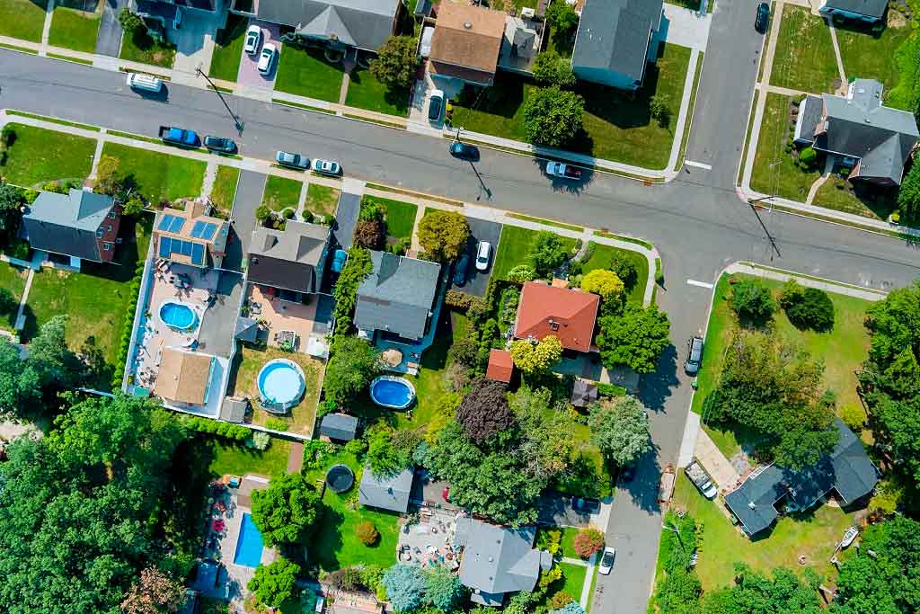 Las Vegas suburban neighborhood view